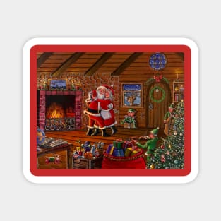 Santa and Mrs. Santa Magnet