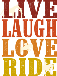 Live Laugh Love Ride Horses Magnet