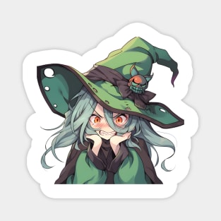 Witch Halloween Tee Magnet