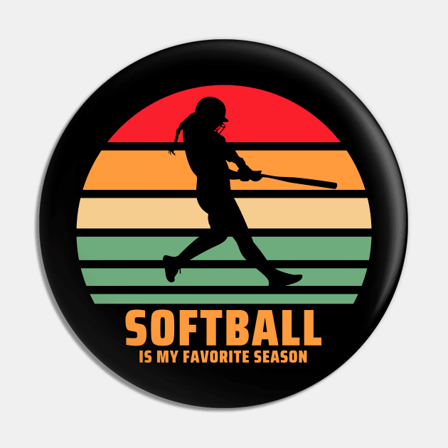 softball Pin by meihera artworks