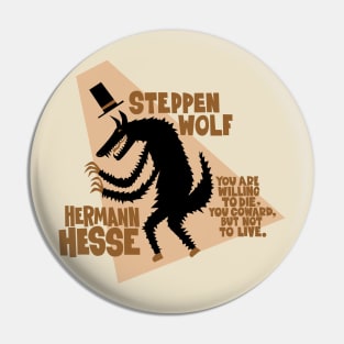 Hermann Hesse - Steppenwolf Illustration Pin