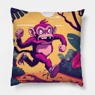 Monke on the Run Pillow