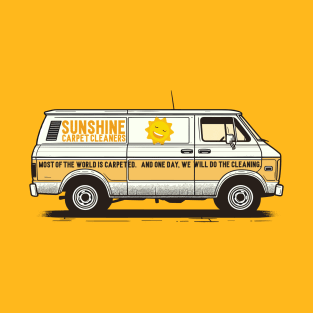 Sunshine Carpet Cleaners - Retro Panel Van T-Shirt