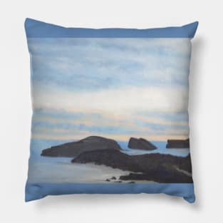 Playa de Borru, Asturias, Northern Spain: early morning Pillow