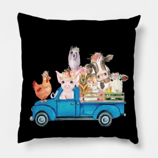 Farm Animals Farm Truck Funny farmers Gift Pillow