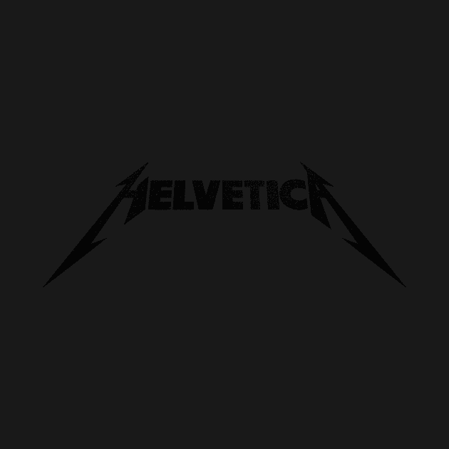 Helvetica ROCKS | Black by RetroLogosDesigns