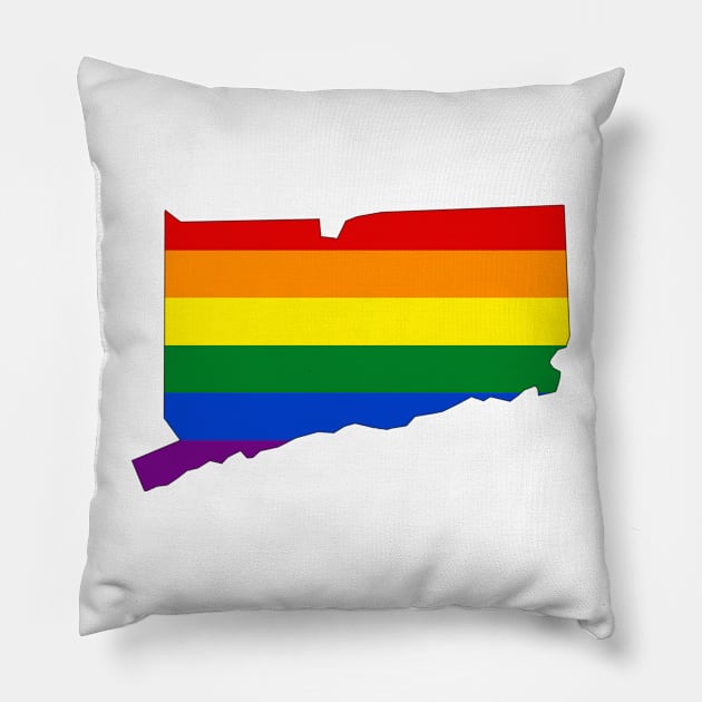 Connecticut Pride! Pillow by somekindofguru