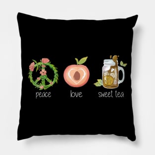 Peace, Love & Sweet Tea Pillow
