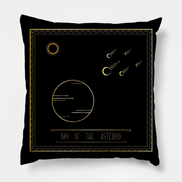 Day of the Asteroid Pillow by Lunalora