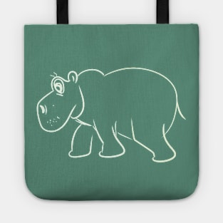 funny hippo Tote