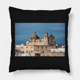 Church in Ostuni, Italy Pillow