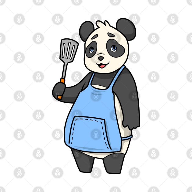 Panda bear is grill master by Modern Medieval Design