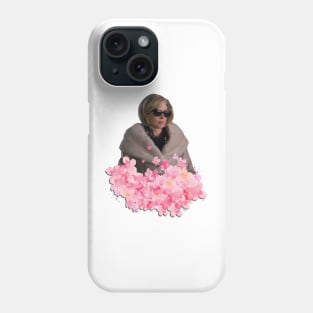 Christine Baranski Pink Floral Phone Case