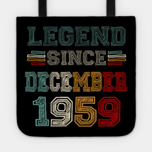 64 Years Old Legend Since December 1959 64th Birthday Tote