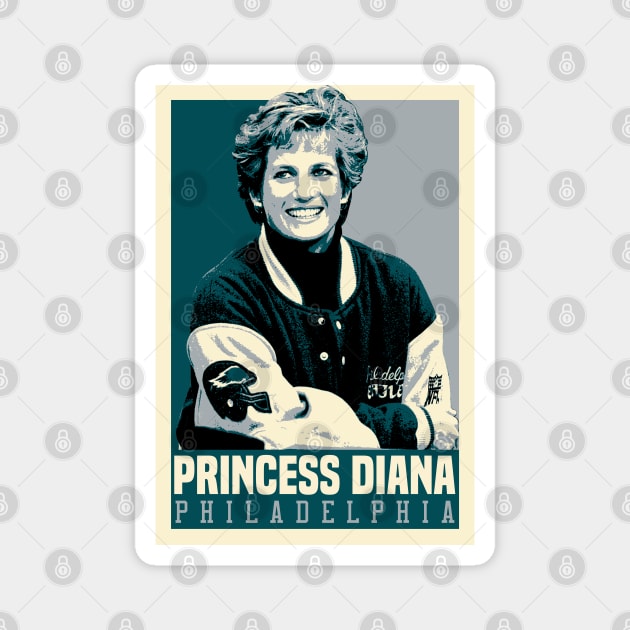 Princess Diana - Philadelphia Eagles Fan Magnet by mia_me