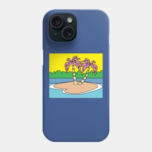 Lonely Island Relaxation Sun Phone Case