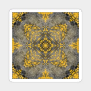 Silver and Gold mandala Magnet