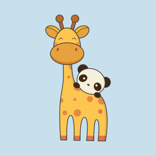 Giraffe and Panda are kawaii cute T-Shirt