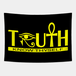 Truth Know Thyself Ankh Tapestry