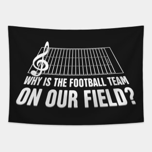 Funny Marching Band Design Tapestry