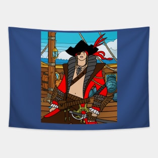 Pirate Pirate Ship Treasure Island Tapestry