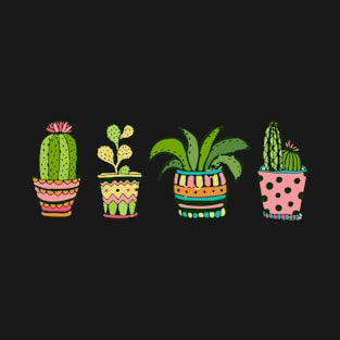 Cute Cactus Hipster Graphic Tee Plant T-Shirt