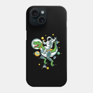 Astronaut Riding Dino Phone Case