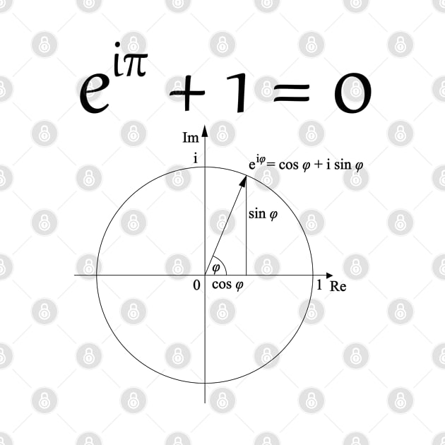 Euler's Identity Mathematical Constants Number Pi Physicist by GearshopHouse