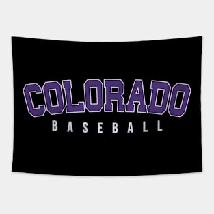 COLORADO Baseball Tapestry