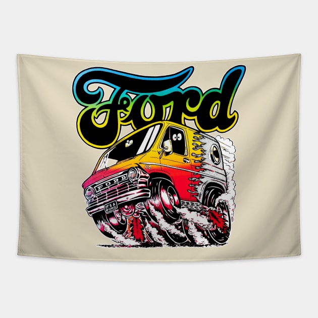 70s Ford Van Tapestry by DCMiller01