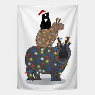 Christmas Animal Stack Tapestry