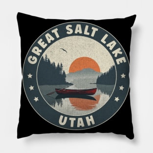 Great Salt Lake Utah Sunset Pillow