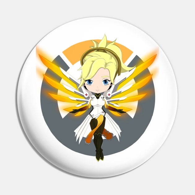 Overwatch Angel of Mercy Pin by Pastelpandabum