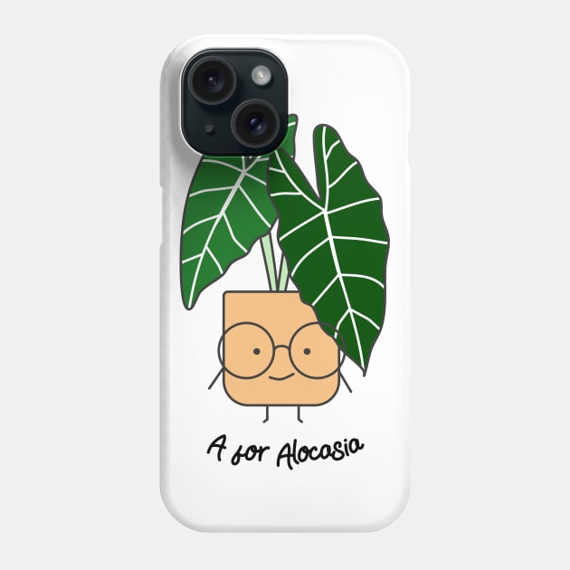 A for Alocasia Phone Case by Home by Faith