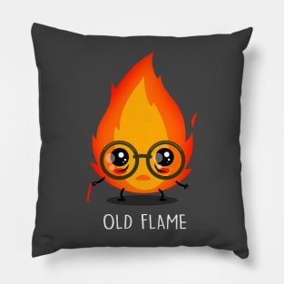 Old Flame Funny Cute Kawaii Fire Flame Old People Meme Pillow