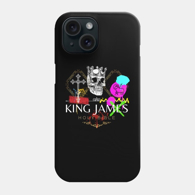 King James Holy Bible Crown Phone Case by Proxy Radio Merch