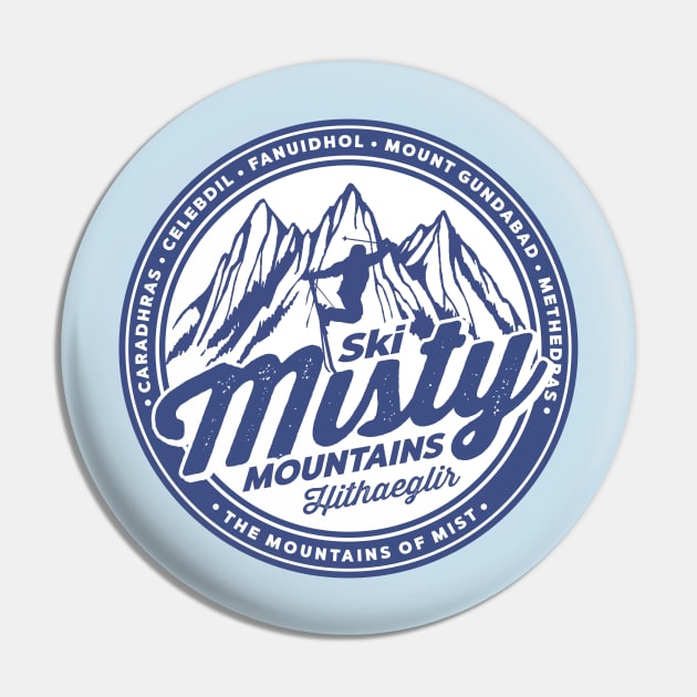 Misty Mountains Pin by MindsparkCreative