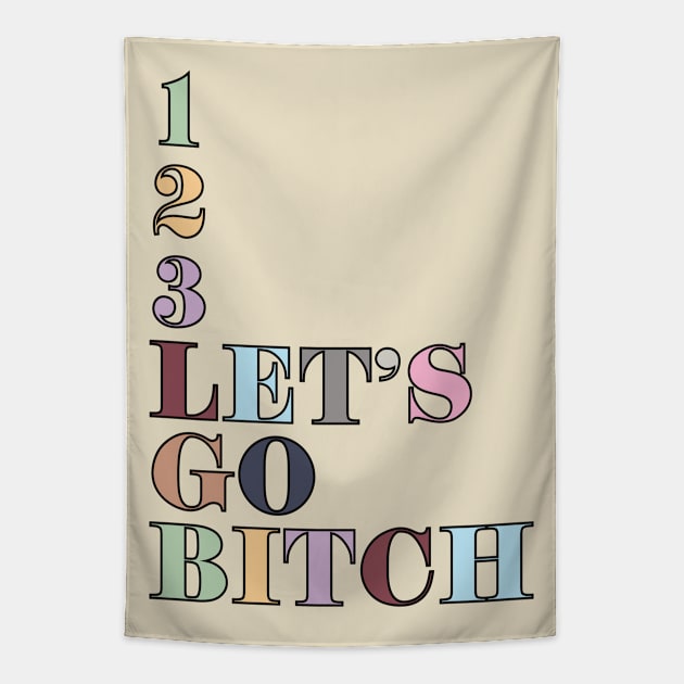 1, 2, 3, Let's Go Delicate Tapestry by Likeable Design