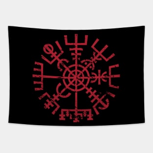 Vegvisir Norse Icelandic Viking Compass Pagan Wayfinder Tapestry