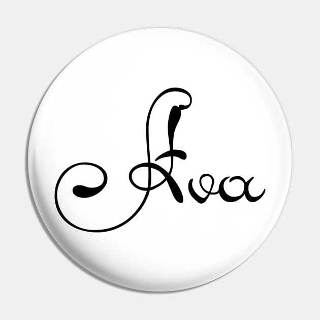 Pick your name. Ava Pin by CatCoconut-Art