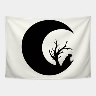Bear on the moon Tapestry