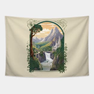 Retro Design Rivendell Tapestry