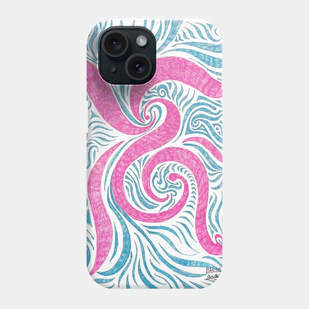 Psychedelic monogram Phone Case by Barschall