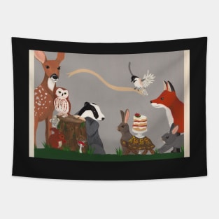 Woodland Creature Party Tapestry