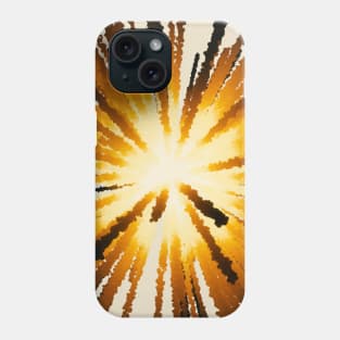 Yellow star explosion. Phone Case