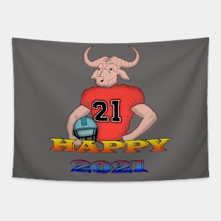 happy bull 2021 Tapestry