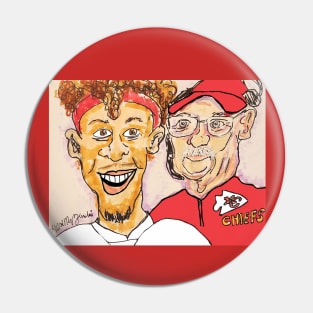 Patrick Mahomes and Andy Reid Kansas City Chiefs Pin