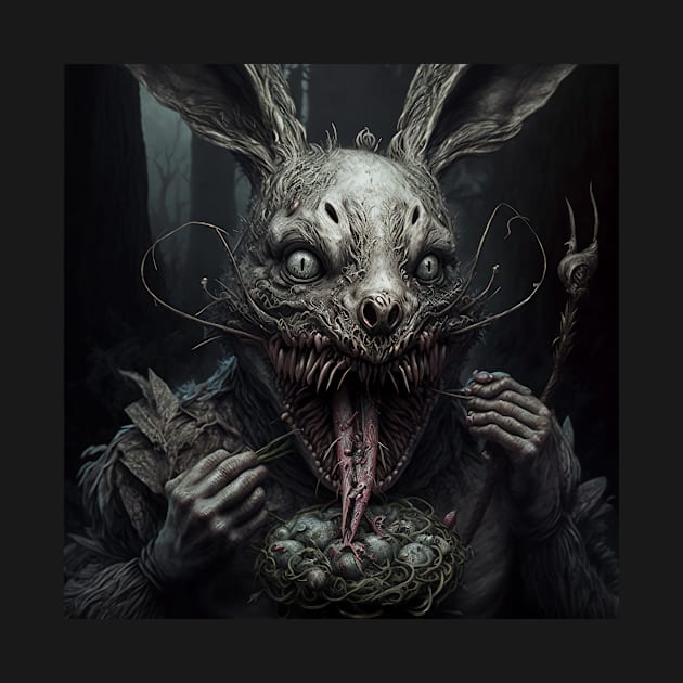 Rabbit Monster by AiArtPerceived