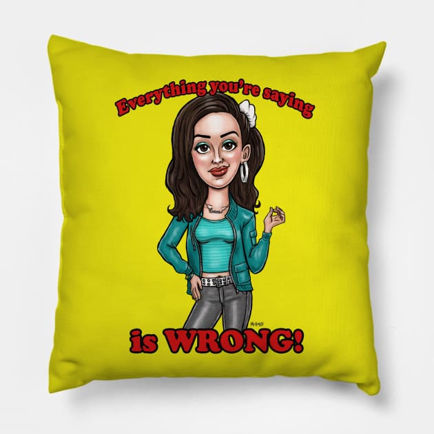 Erica Goldberg Pillow by mcillustrator