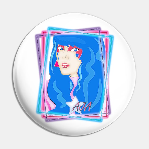 Aja Neon Paint Pin by G9Design